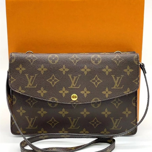 Auth LOUIS VUITTON Monogram Double Rabat M51815 Shoulder bag W/Box NS101335 - Picture 1 of 16